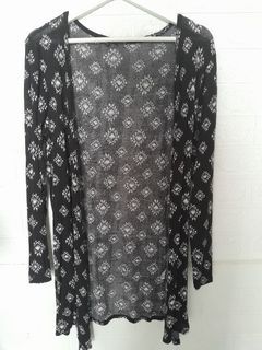 Flower Cardigan black