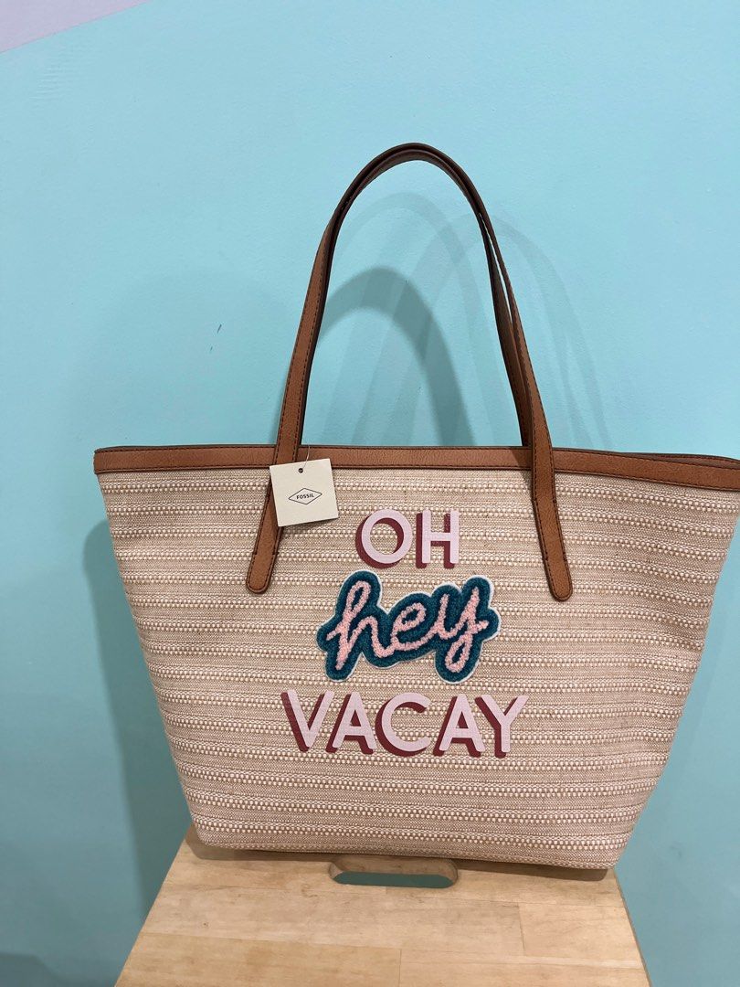 Fossil jeanne cheap beach tote