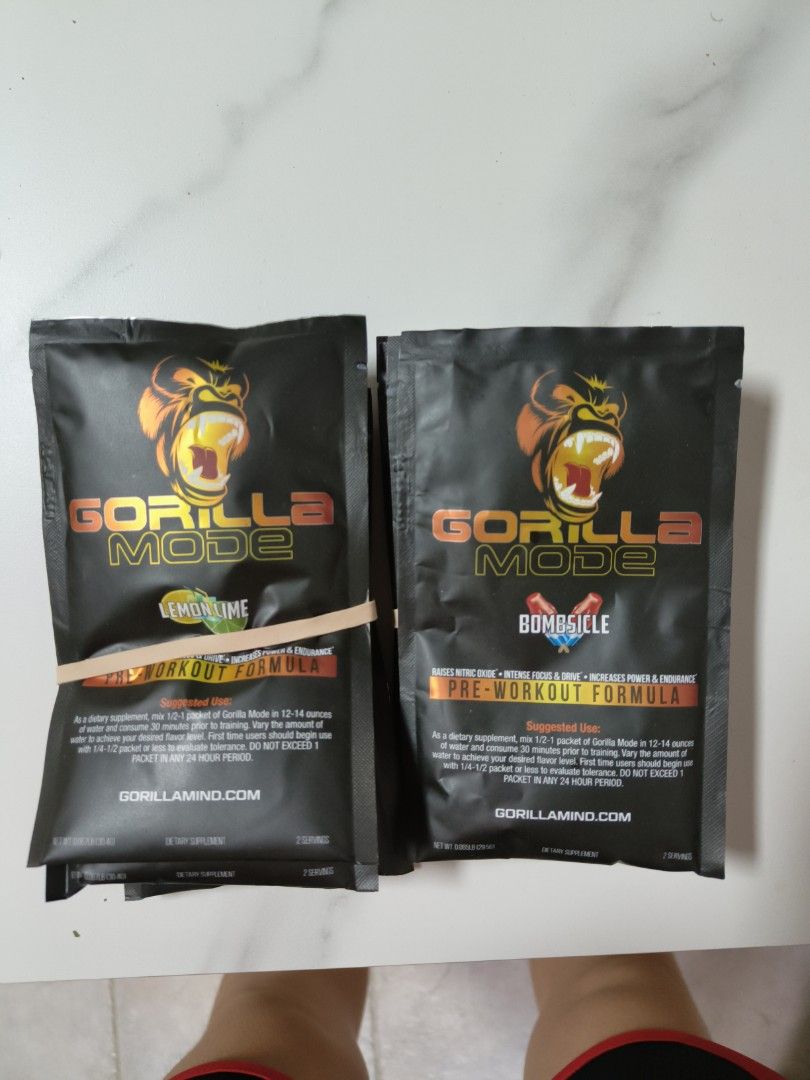 FREE GIFT FOR GORILLA MODE PRE WORKOUT SAMPLE, Health & Nutrition