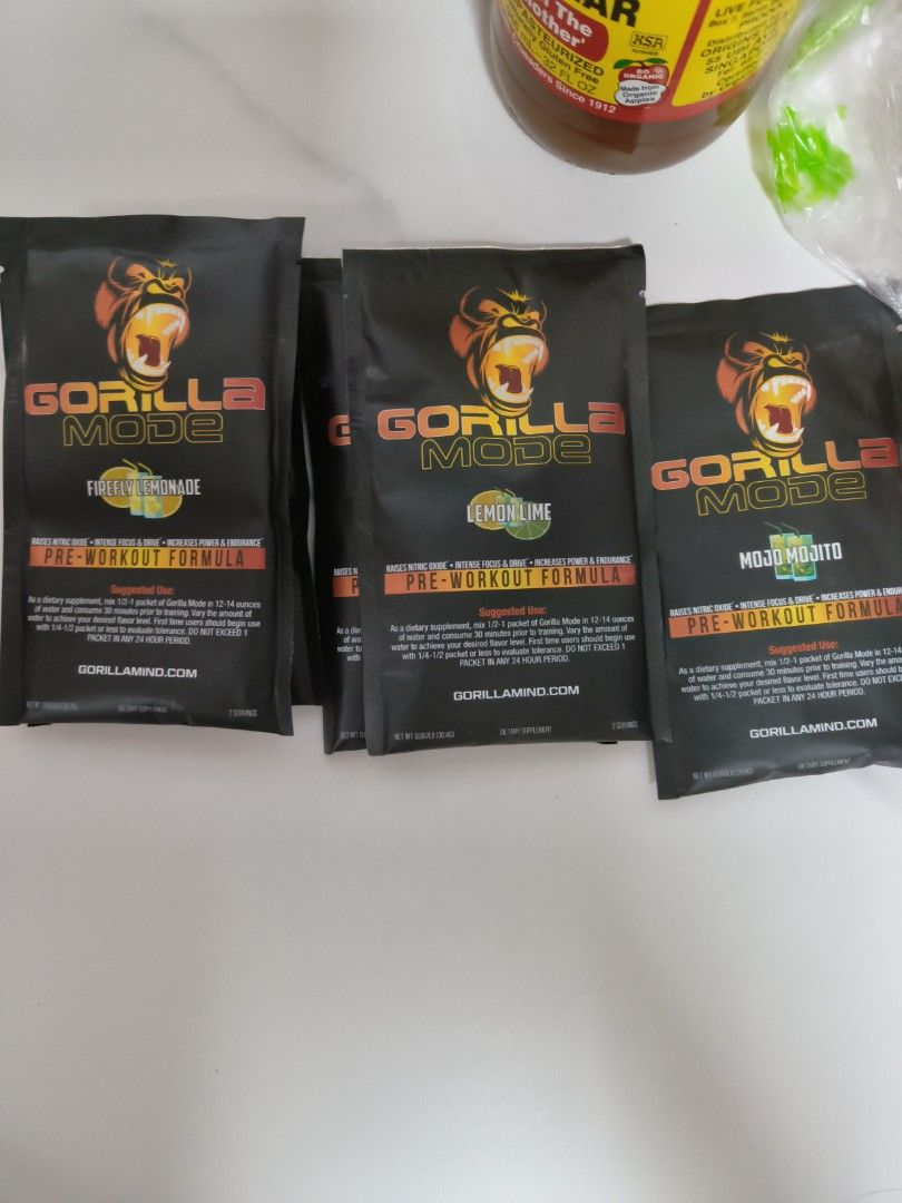 FREE GIFT FOR GORILLA MODE PRE WORKOUT SAMPLE, Health & Nutrition