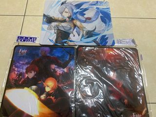 [clearance] Genshin and Fate mousepad and badge