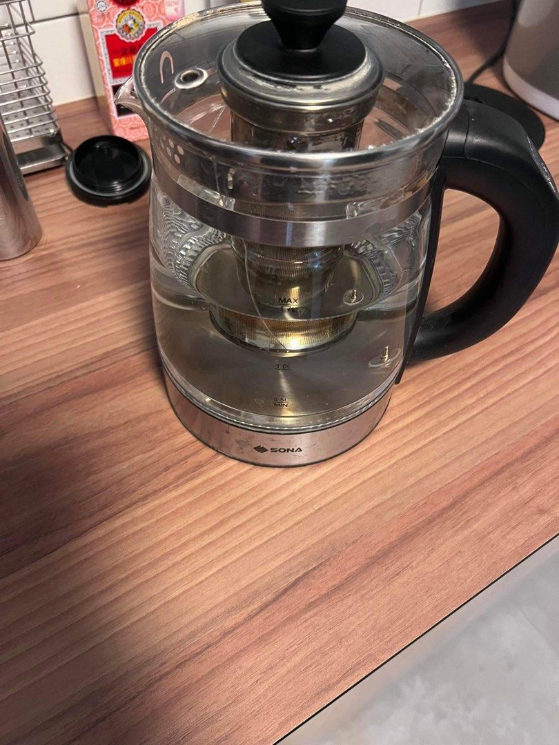 Glass kettles with temperature adjustment, TV & Home Appliances