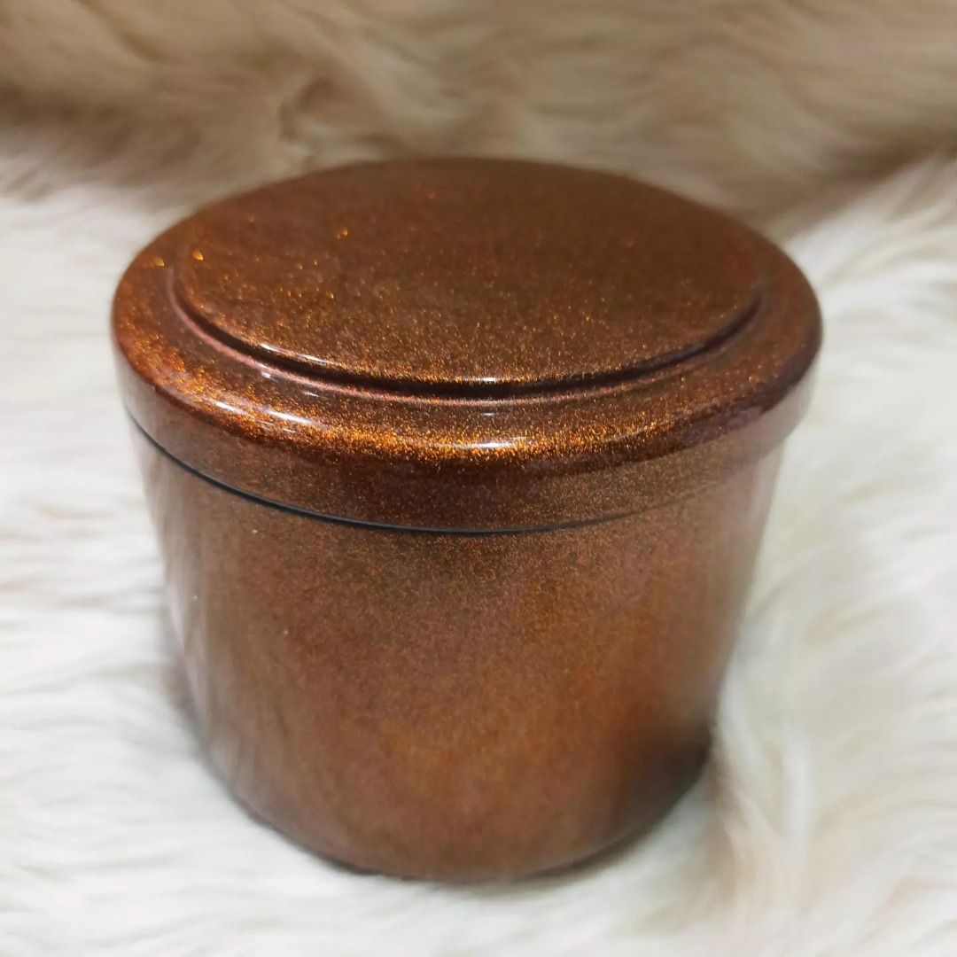 Gold canister, Furniture & Home Living, Home Improvement & Organization