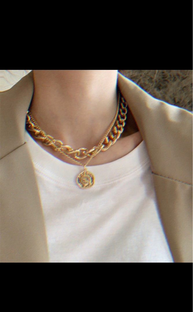Chain top necklace chunky