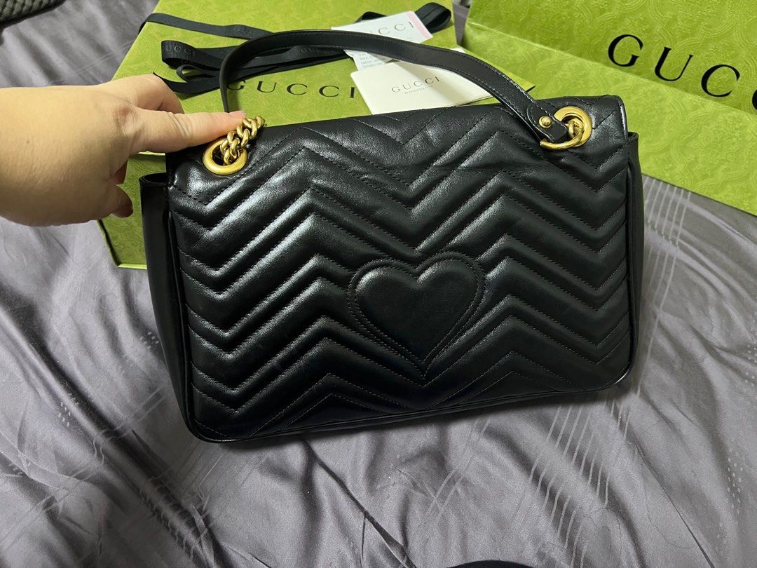 Gg marmont medium quilted shoulder bag sale