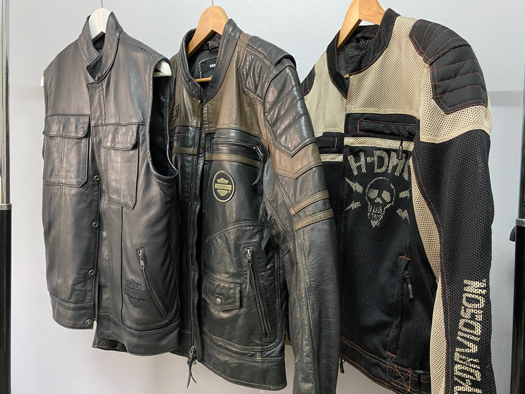 HARLEY DAVIDSON riding gear collection HD MC Leather Jacket Leather Vest, Men