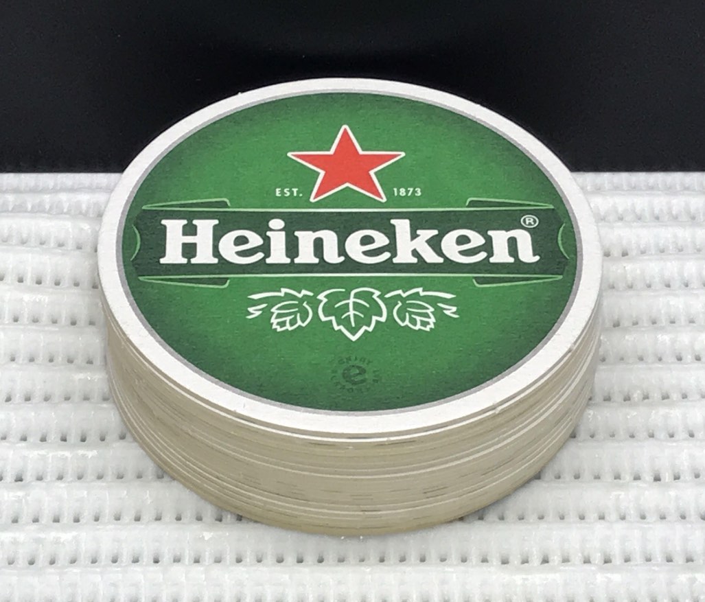 HEINEKEN Red Star Beer Mat/Coasters (25 pcs), Food & Drinks, Alcoholic Beverages on Carousell