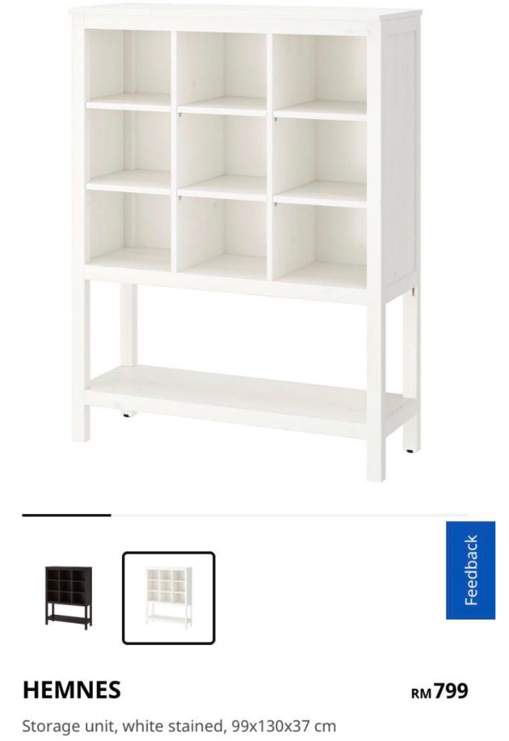 Hemnes Ikea Storage unit shelf Furniture & Home Living, Furniture, Shelves,