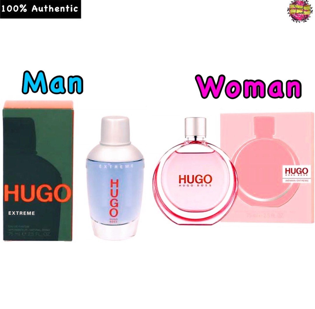 Hugo Boss Extreme Man EDP 75ml/Hugo Boss Extreme Woman EDP 75ml, Beauty &  Personal Care, Fragrance & Deodorants on Carousell