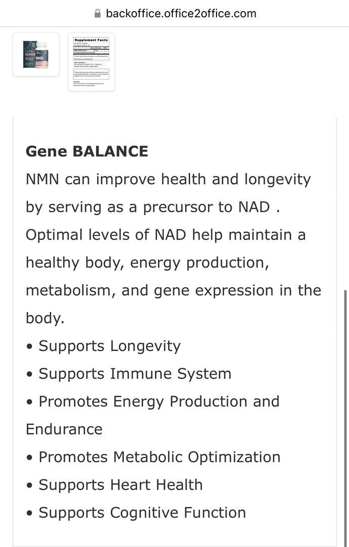 Ihealth NMN gene balance formula supplement ( direct from USA), Health & Nutrition, Health