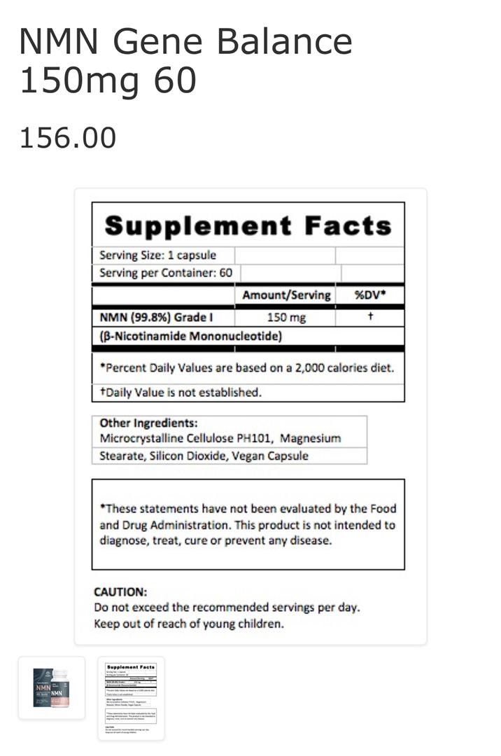 Ihealth NMN gene balance formula supplement ( direct from USA), Health & Nutrition, Health
