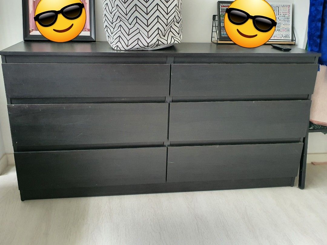 IKEA kullen 6 drawer (not MALM), Furniture & Home Living, Furniture, Shelves, & Racks