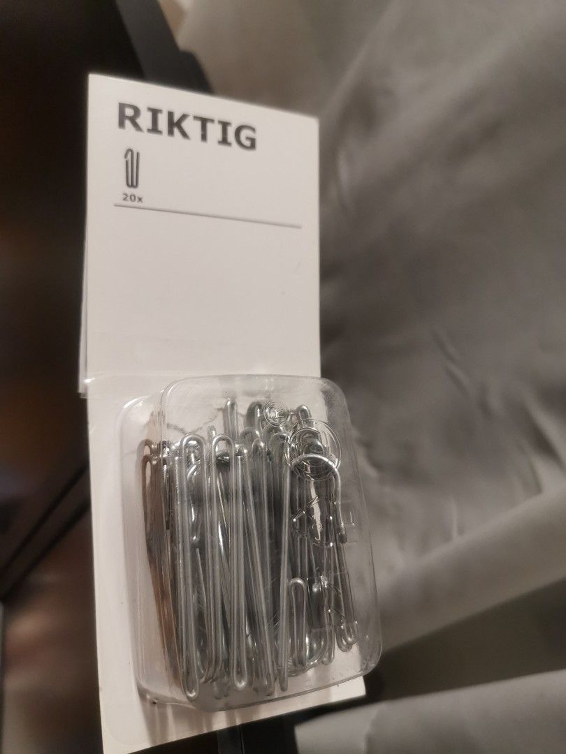 IKEA RIKTIG Curtain Hooks, Furniture & Home Living, Home Decor