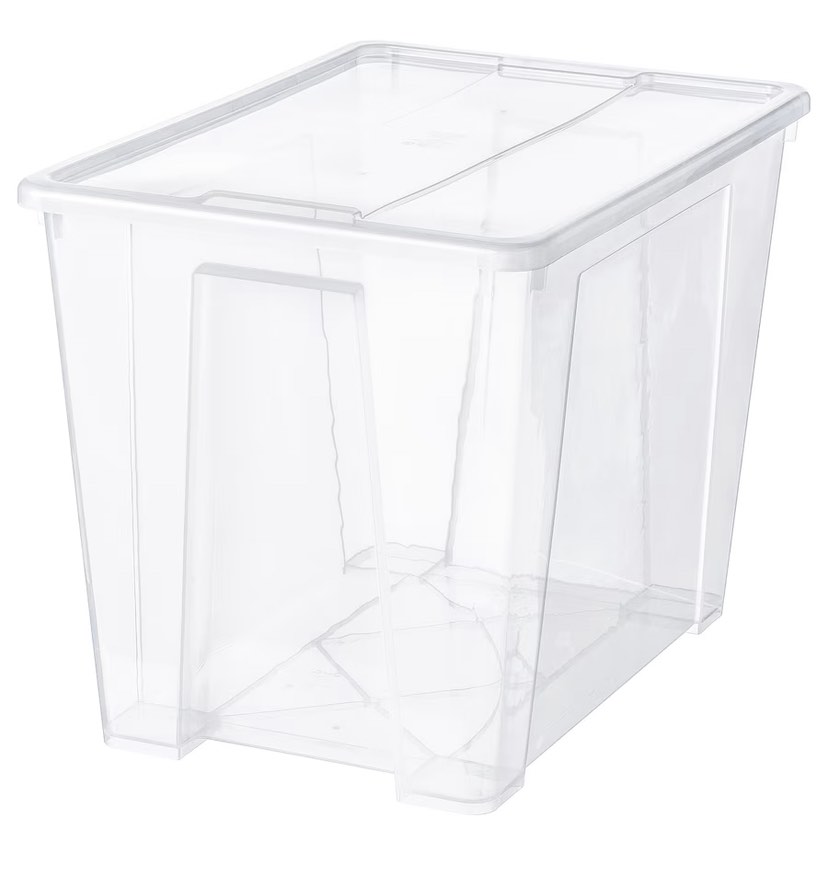 IKEA Storage Box (lid included) SAMLA x 2, Furniture & Home Living