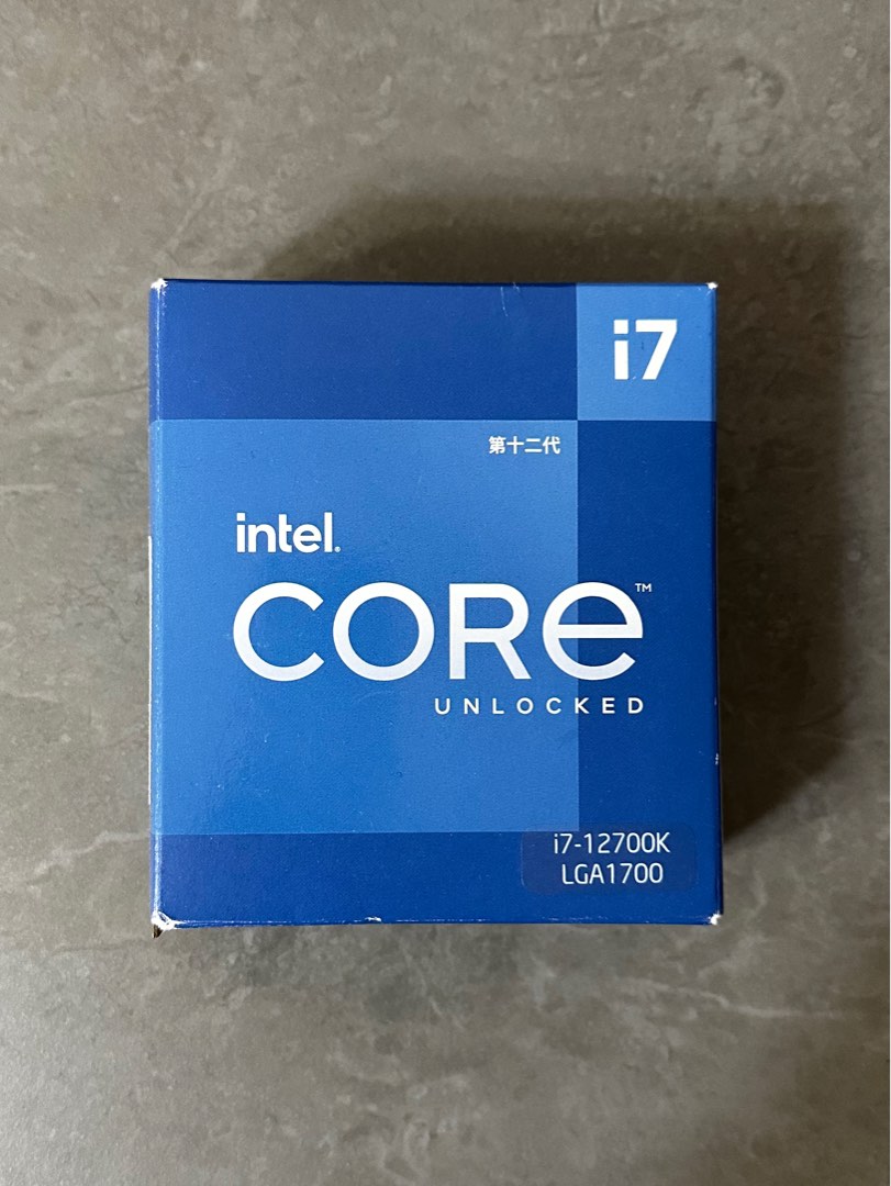 Intel i7 12700K CPU, 電腦＆科技, 電腦周邊及配件, 電腦周邊產品 - Carousell