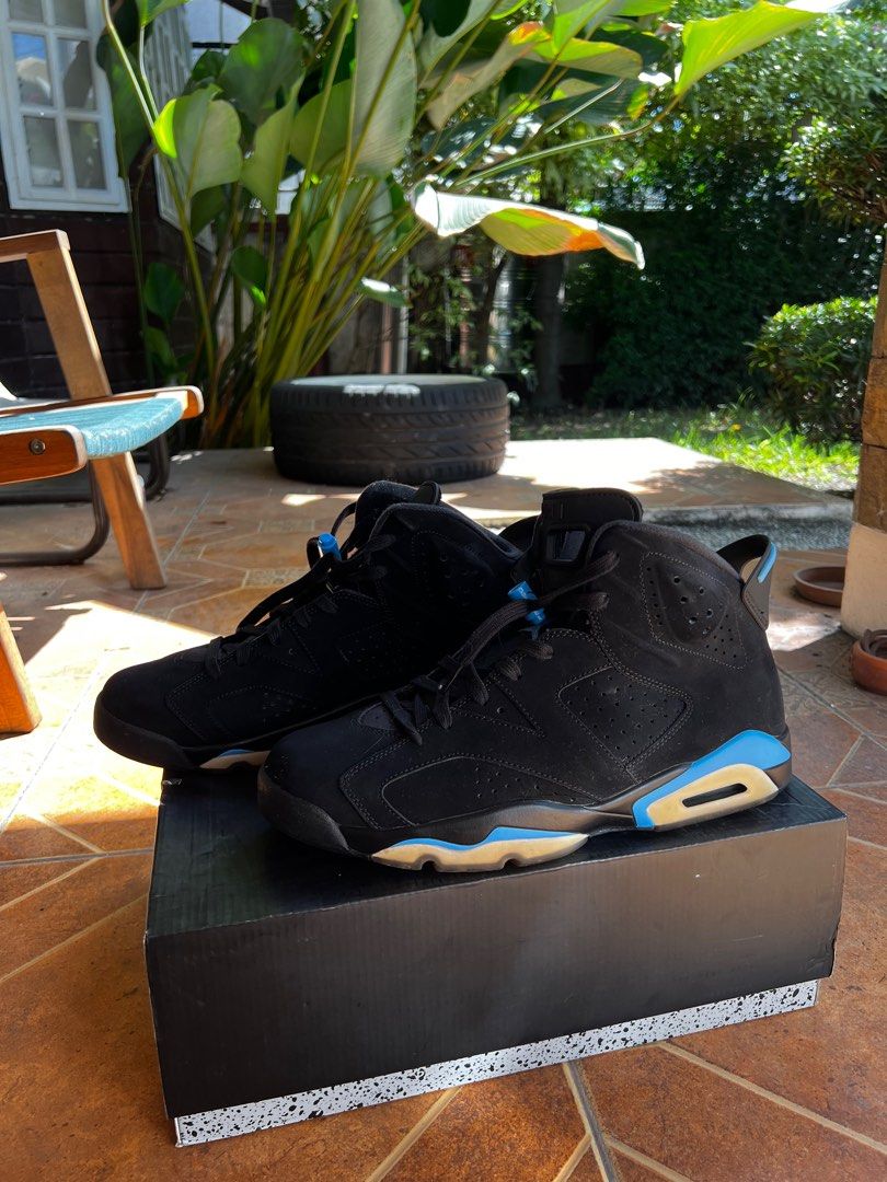 Jordan 6 black top university blue