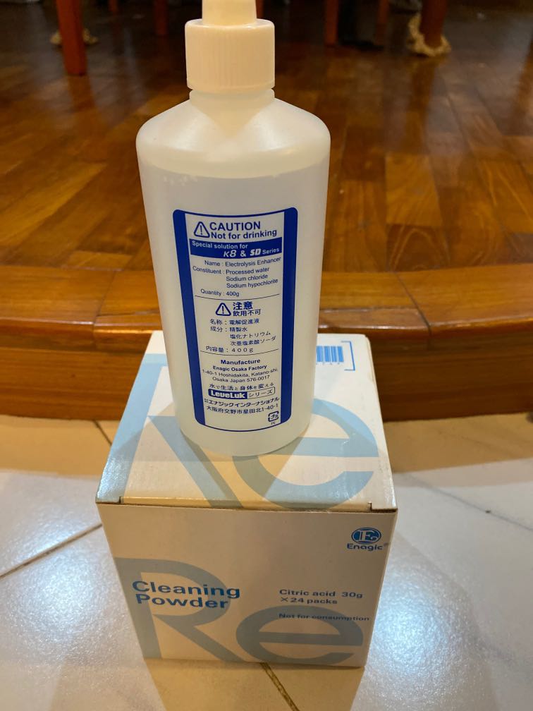 Kangen water machine cleaning powder and electrolysis enhancers, Health ...