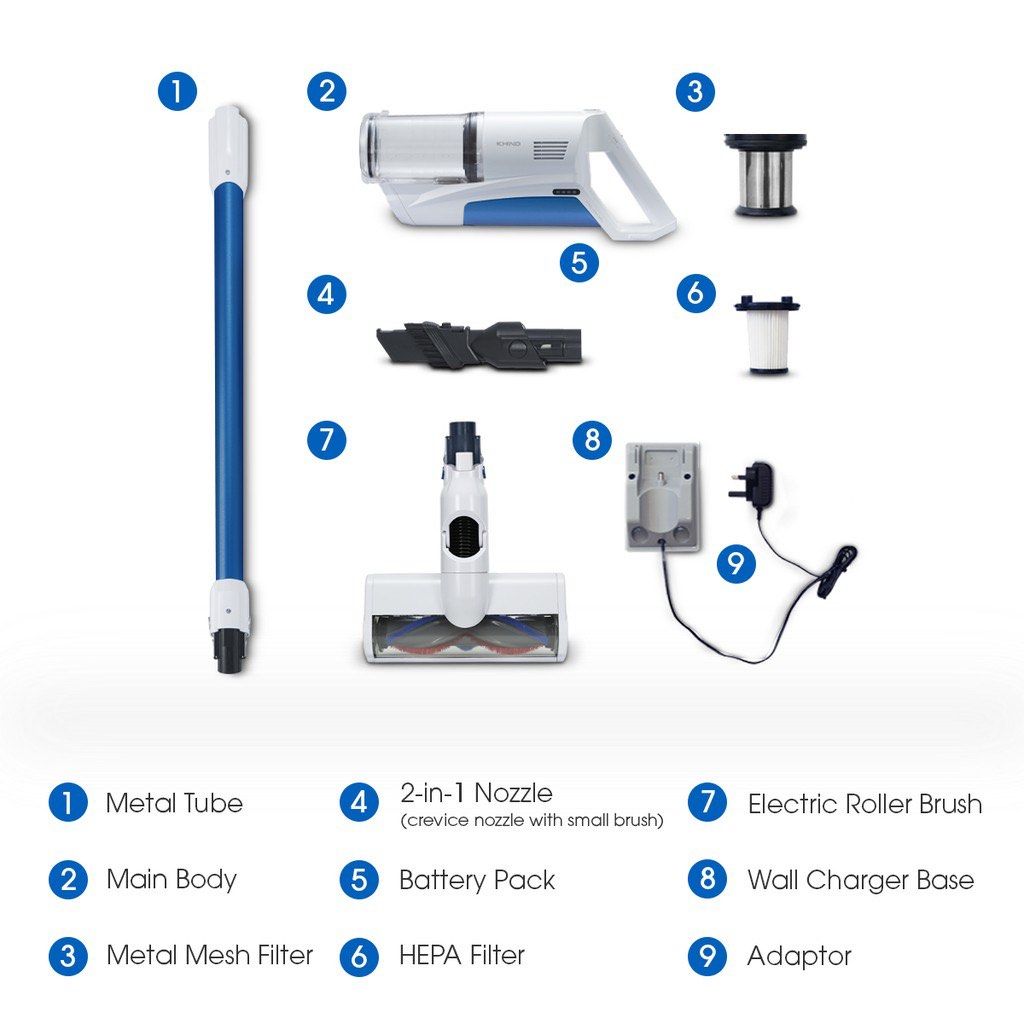 KHIND CORDLESS VACUUM CLEANER VC9692, TV & Home Appliances, Vacuum