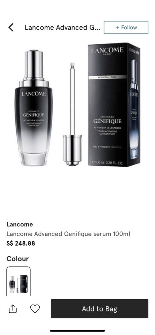 Lancome Genifique 100ML, Beauty & Personal Care, Face, Face Care on ...
