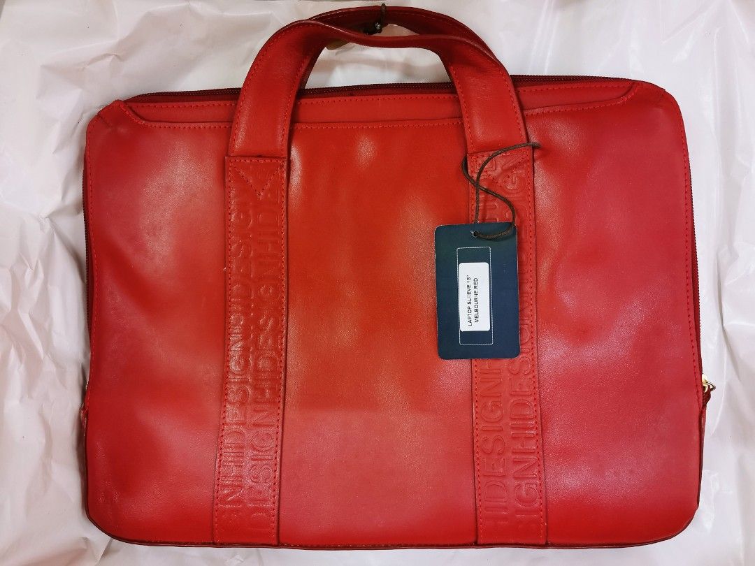 Hidesign Dark Brown Leather Handcrafted Briefcase Laptop Bag | eBay