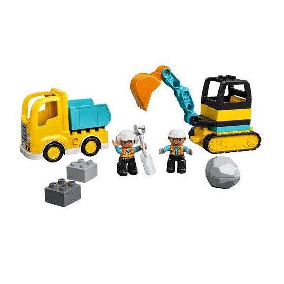 Duplo truck deals and tracked excavator