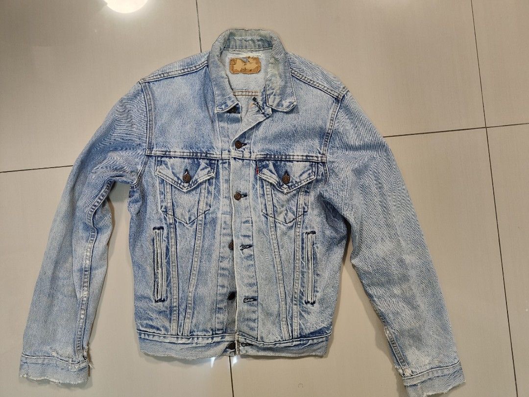 Levi's Distressed Denim Jacket, Men's Fashion, Coats, Jackets and Outerwear  on Carousell