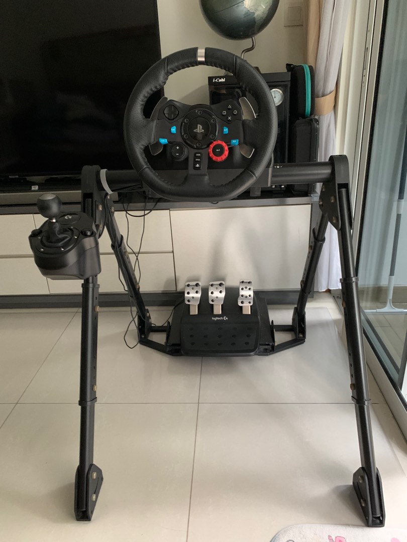 Logitech G29 Steering Wheel + Pedal + Manual Shifter + Trak Racer FS3