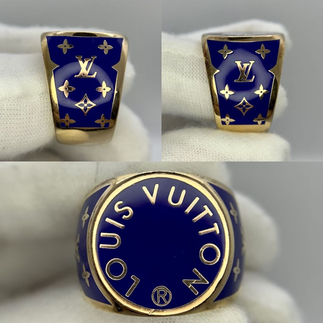 Ring Louis Vuitton Blue size M ½ UK in Other - 22643016