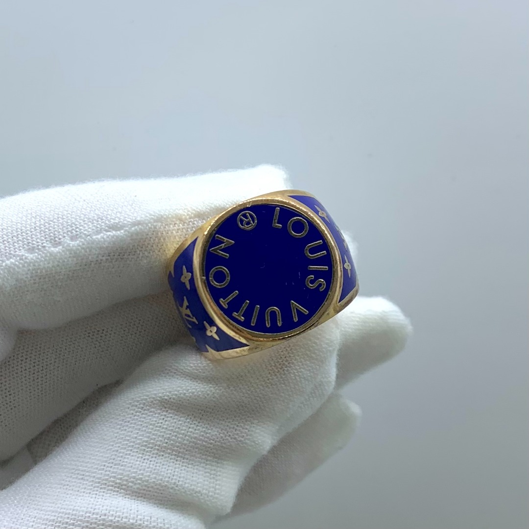 Louis vuitton blue ring sale