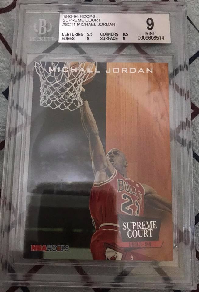 Michael Jordan Supreme court 1993 BGS 9 SC11 Hobbies Toys