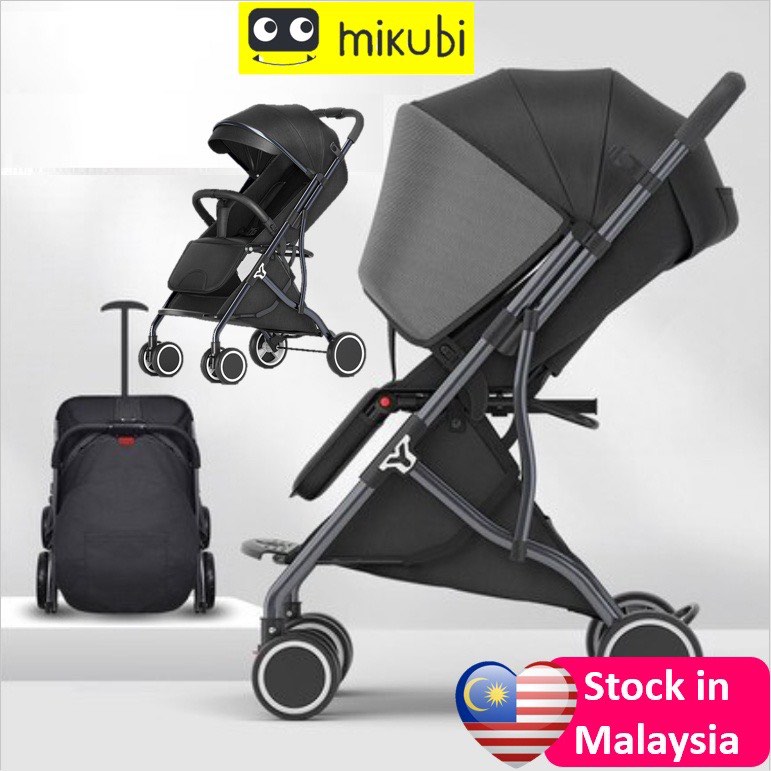 Mikubi 2 way stroller very new Babies Kids Going Out Strollers