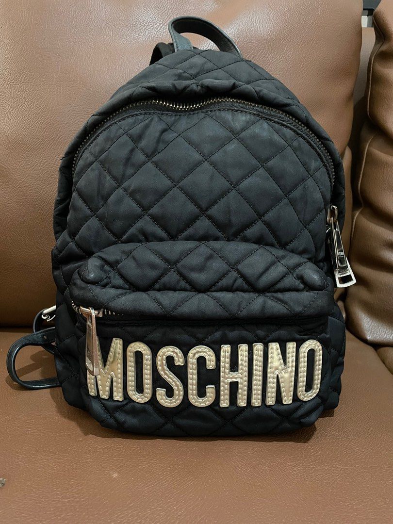 Moschino Small Backpack Backpack Moschino Black In Polyester 31634624