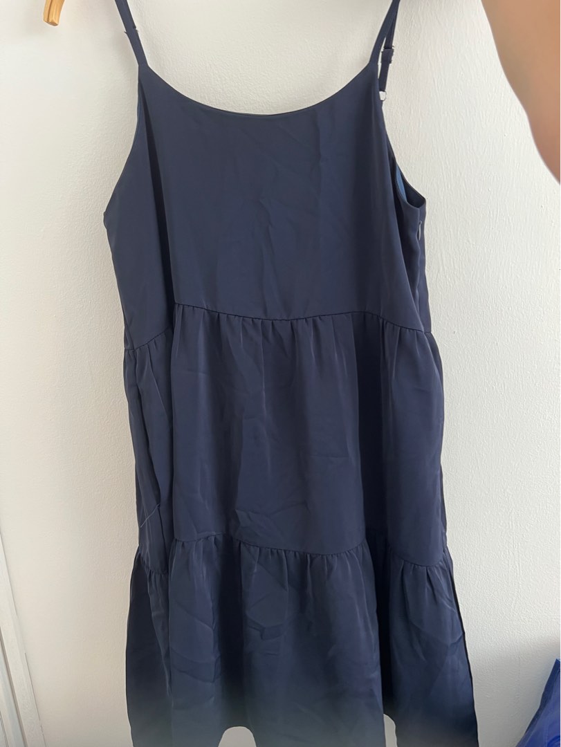 Navy Blue baby doll dress, Women's Fashion, Dresses & Sets, Dresses on