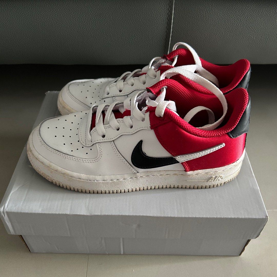 red satin air force ones
