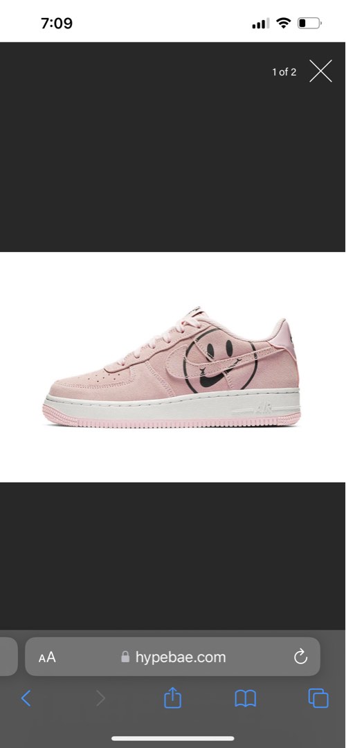 Air force smiley hotsell face pink