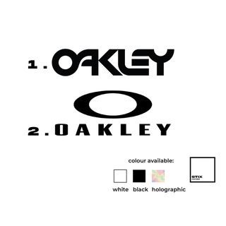  decal Pack of 2 3' Stickers - Oakley Logo Sticker Graphic - Die  Cut Sticker, High Resolution Top Grade Vinyl : Sports & Outdoors
