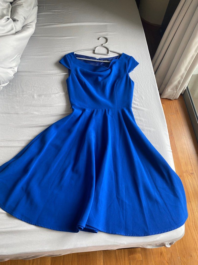 Oasis blue skater online dress