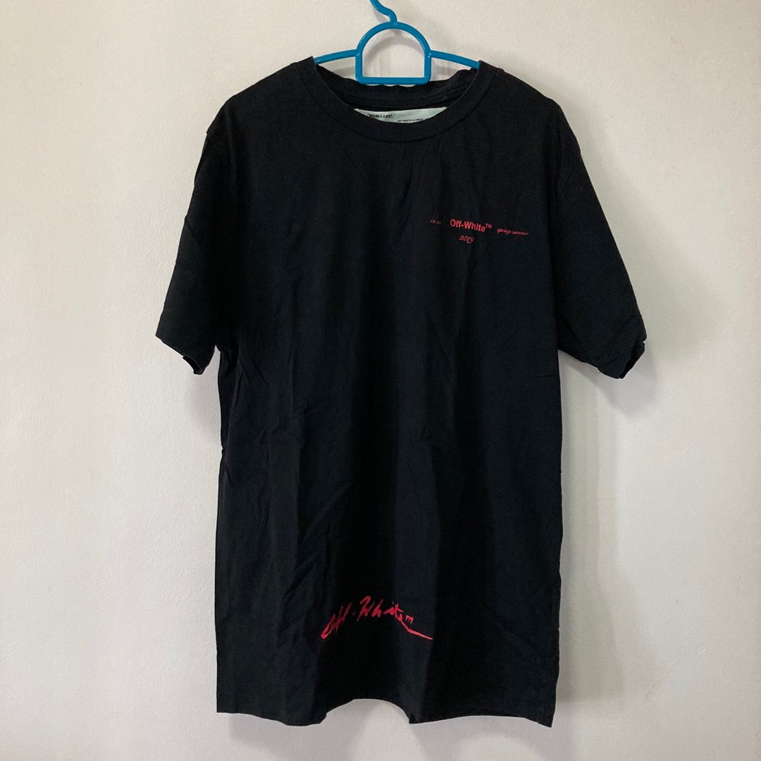 off white tee black