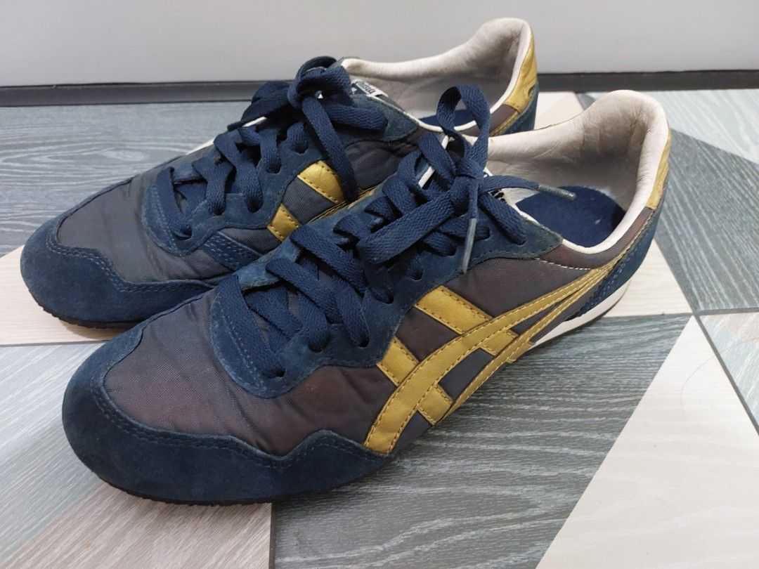 onitsuka serrano navy gold