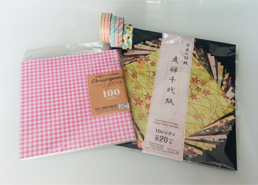 Origami Books, Papers and tapes, Hobbies & Toys, Stationery & Craft