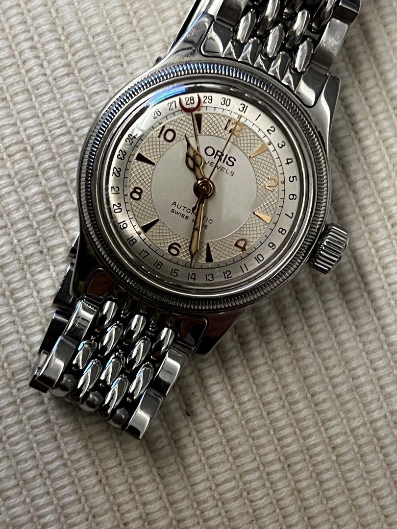 ORIS Swiss Vintage Automatic Watch Big Crown Pointer Date 17 Jewels