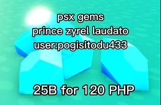 Pet simulator X gems 25B for 120php