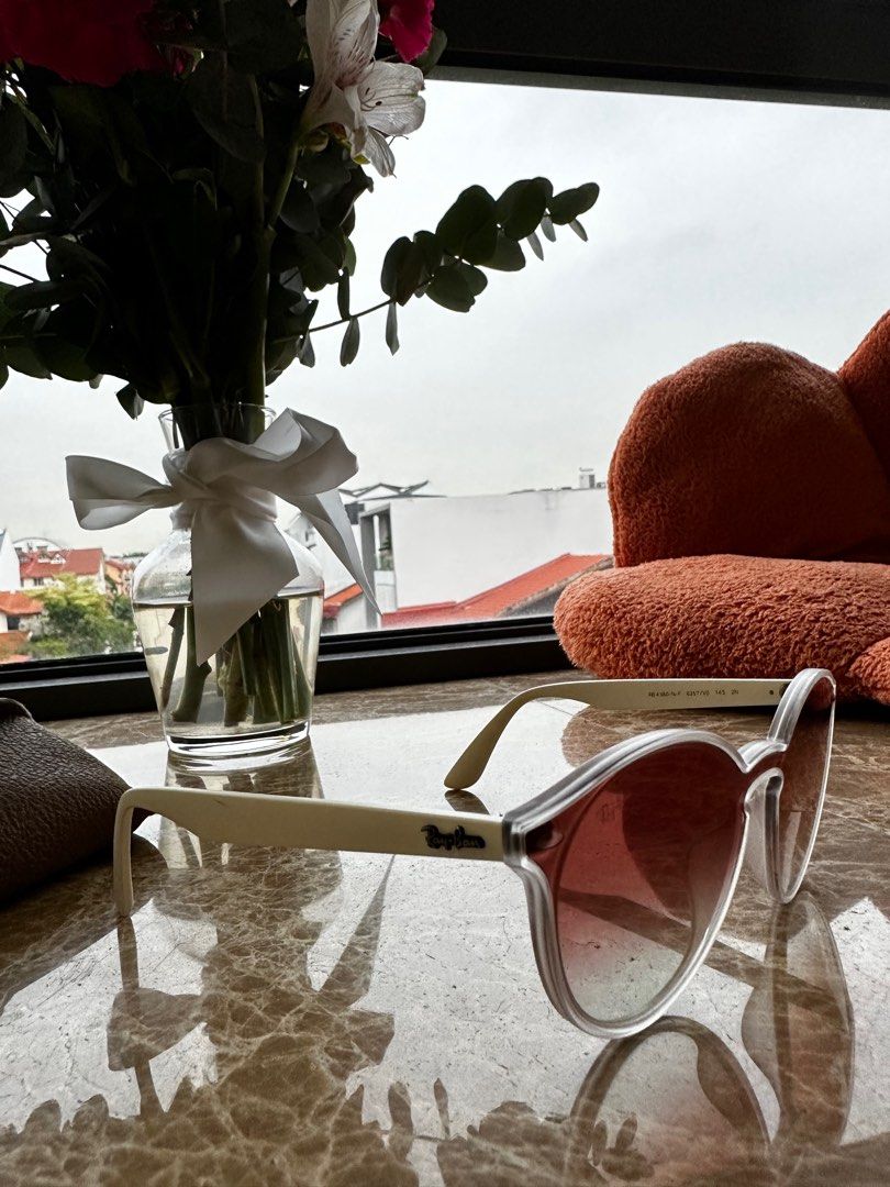 Pink tinted ray bans deals