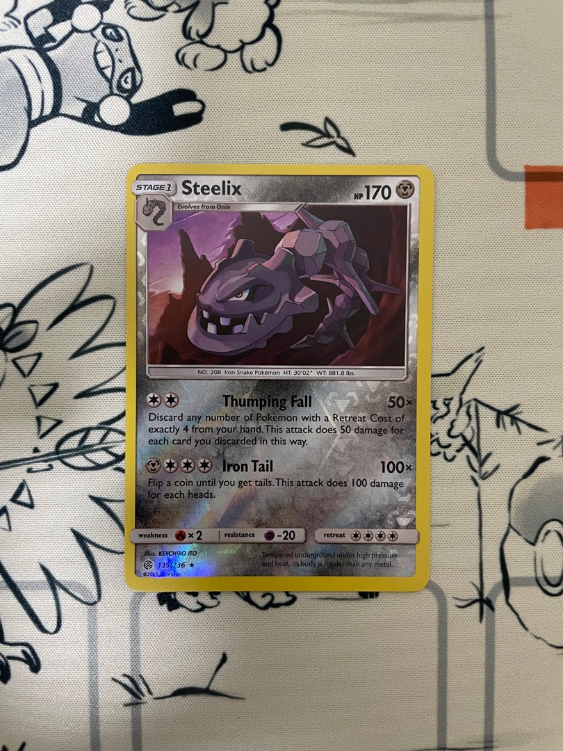 Pokemon TCG Steelix Holo Rare Reverse Holo, Hobbies & Toys, Toys
