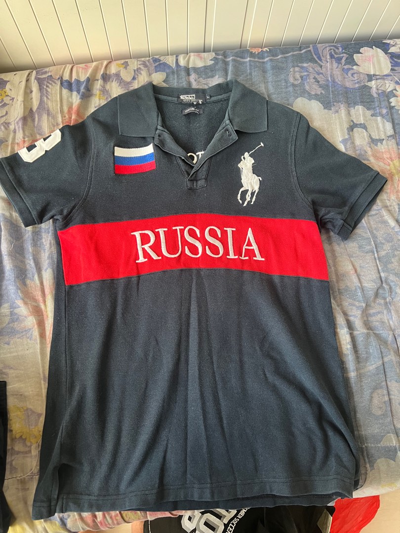 Polo Ralph ‘Russia’ Polo T, Men's Fashion, Tops & Sets, Tshirts & Polo