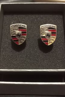 Porsche Design gold cufflinks - AUTHENTIC GERMAN-MADE!