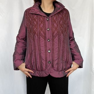 Puffy deep purple iridescent parachute