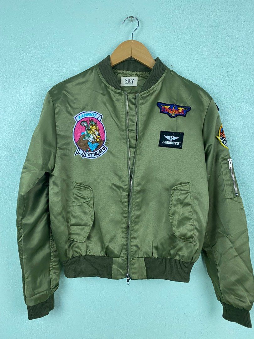 Custom bomber jacket patches store