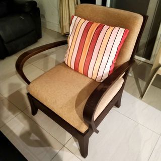 Real Wood Soft Couch Chair Living Room [Rush Sale]