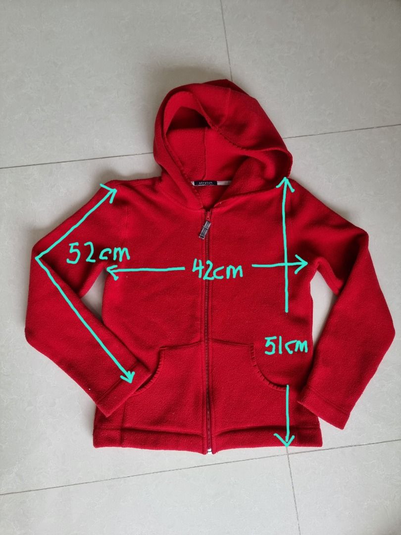 Red fleece clearance pullover women's